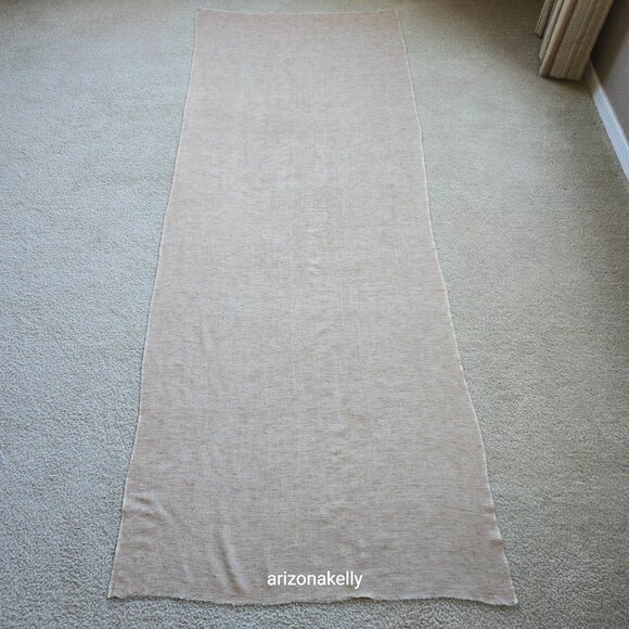 Cashmere Lightweight Woven Tan Scarf Melange Mottled Speckled Heathered Earthy - Picture 13 of 13